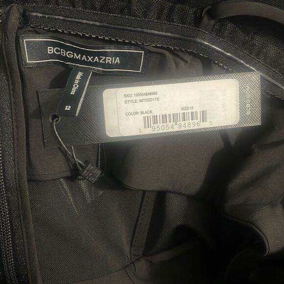 BCBGMAXAZRIA Size 12 Corset Tulle Tiered Oly Gown in Black (Blogger favorite) - Picture 3 of 10